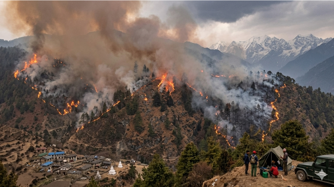 चैत १ देखि ७ गतेसम्म मुलुकभर वन डढेलो सप्ताह मनाइरहँदा वर्षेनी वन डढेलोको जोखिम बढिरहेको निष्कर्ष