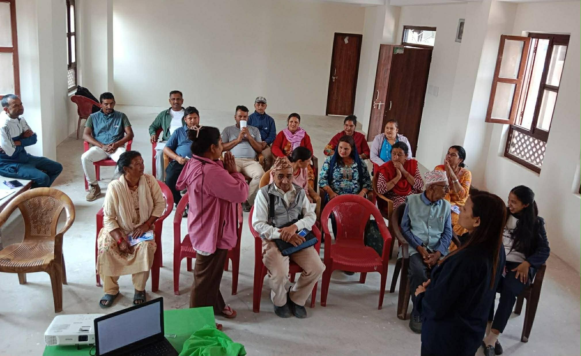 पनौतीका किसानलाई तरकारी खेतीसम्बन्धी स्थलगत तालिम